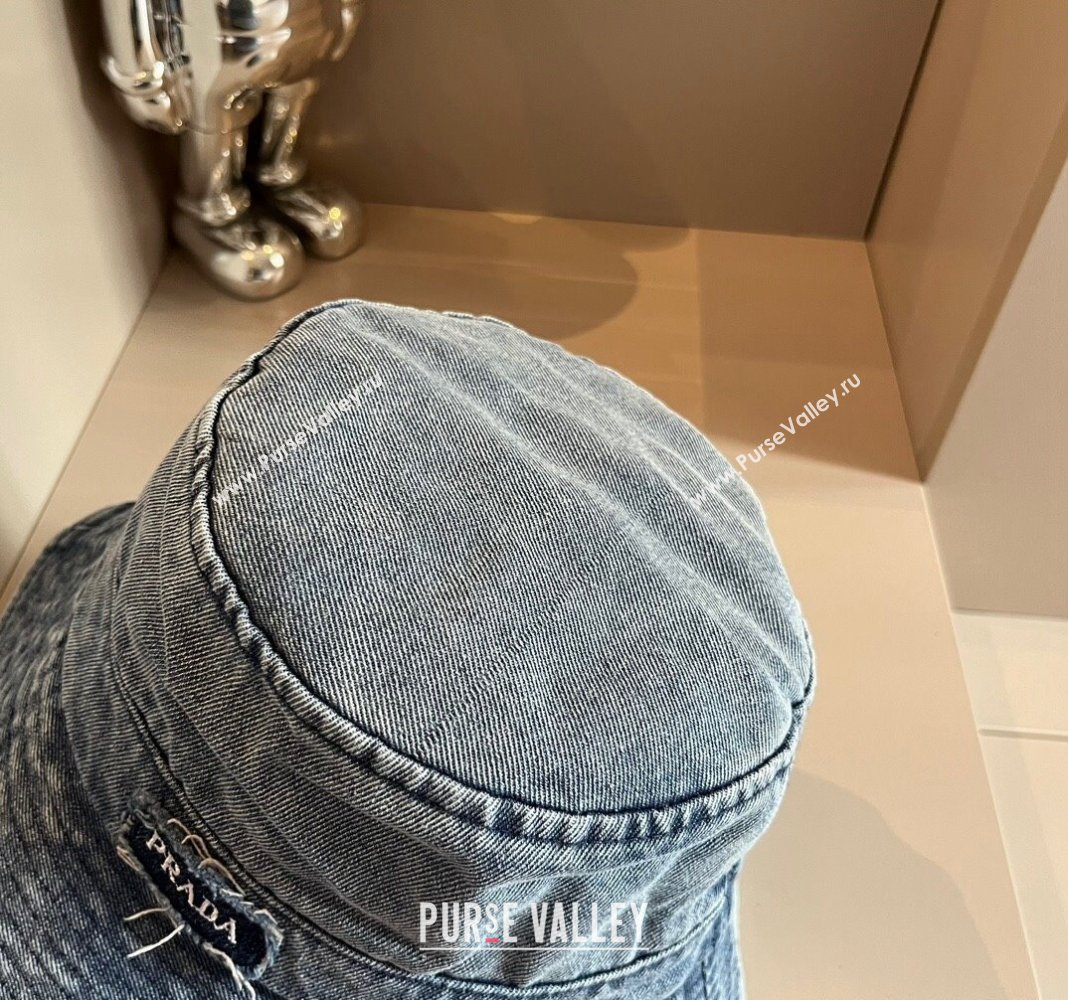 Prada Denim Bucket hat 2024 073001 (XMN-240730042)