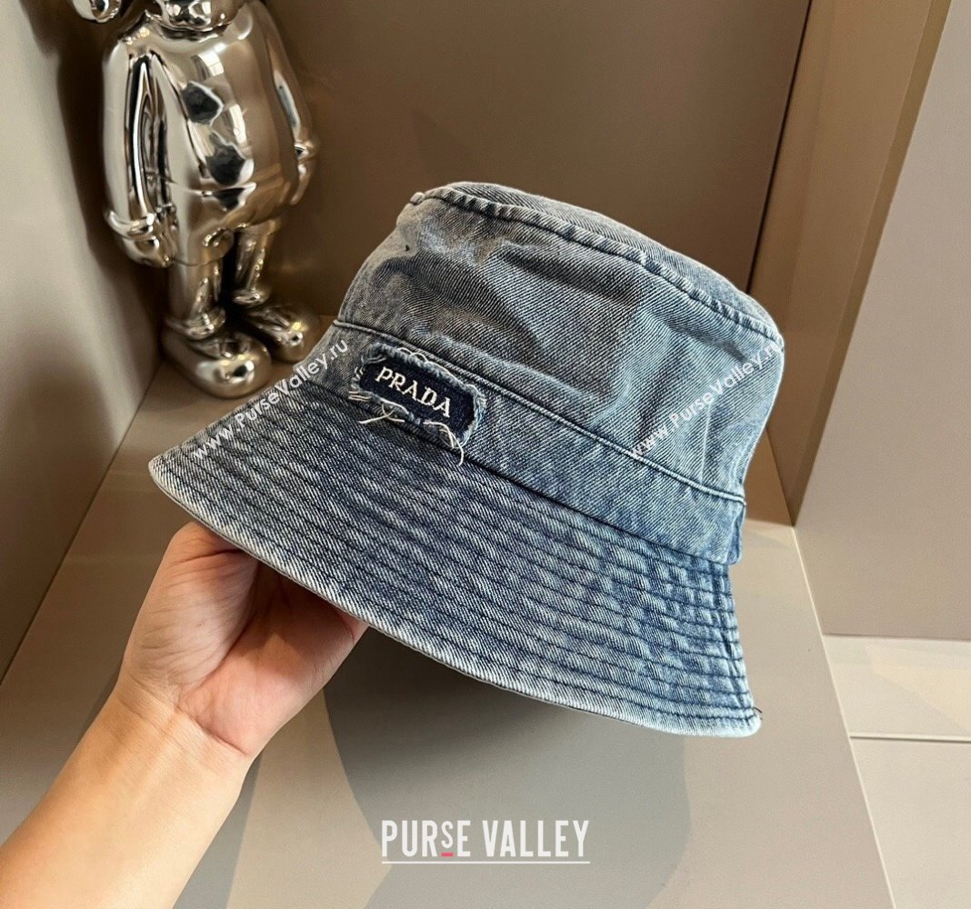 Prada Denim Bucket hat 2024 073001 (XMN-240730042)