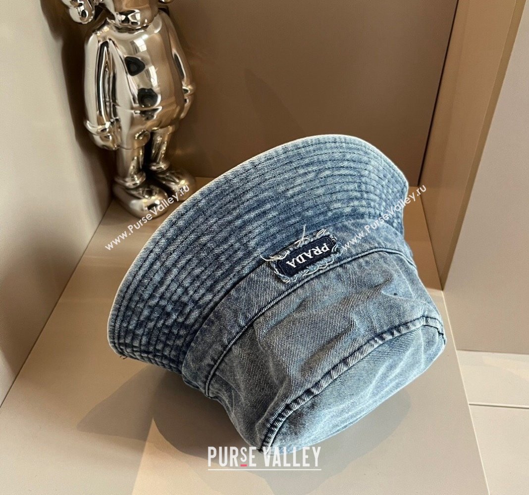 Prada Denim Bucket hat 2024 073001 (XMN-240730042)