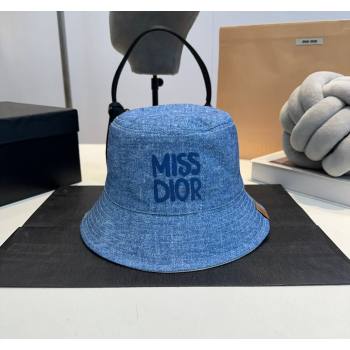 Dior Miss Dior Denim Bucket hat Blue2 2024 0823 (MAO-240823090)