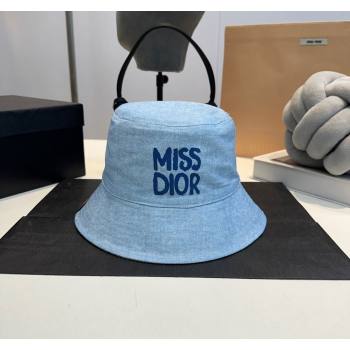 Dior Miss Dior Denim Bucket hat Light Blue 2024 0823 (MAO-240823091)