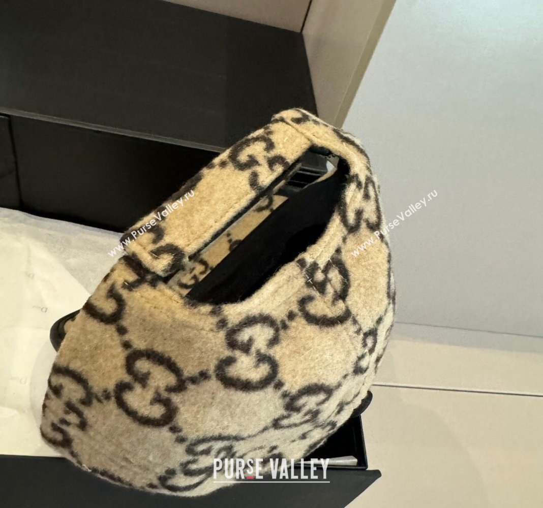 Gucci GG Fleece Fabric Baseball Hat Beige 2024 0913 (XMN-240913067)