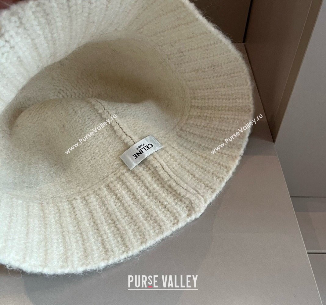 Celine Knit Bucket Hat White 2024 0913 (XMN-240913069)