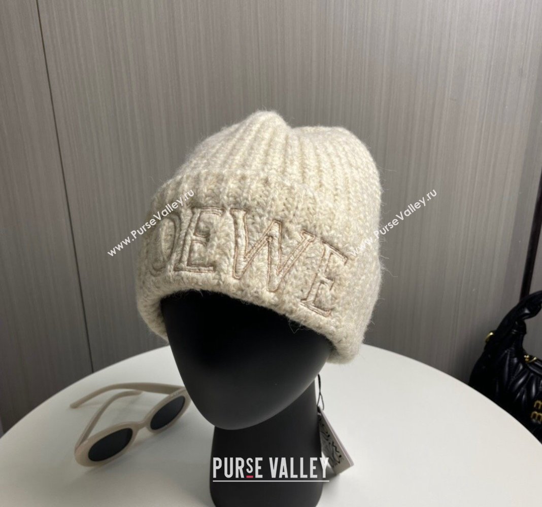 Loewe Knit Hat Pale Beige 2024 0913 (MAO-240913079)