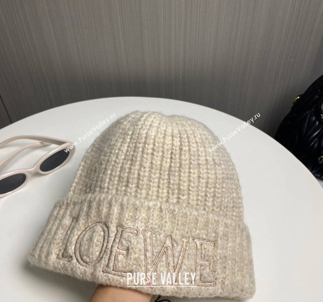 Loewe Knit Hat Pale Beige 2024 0913 (MAO-240913079)