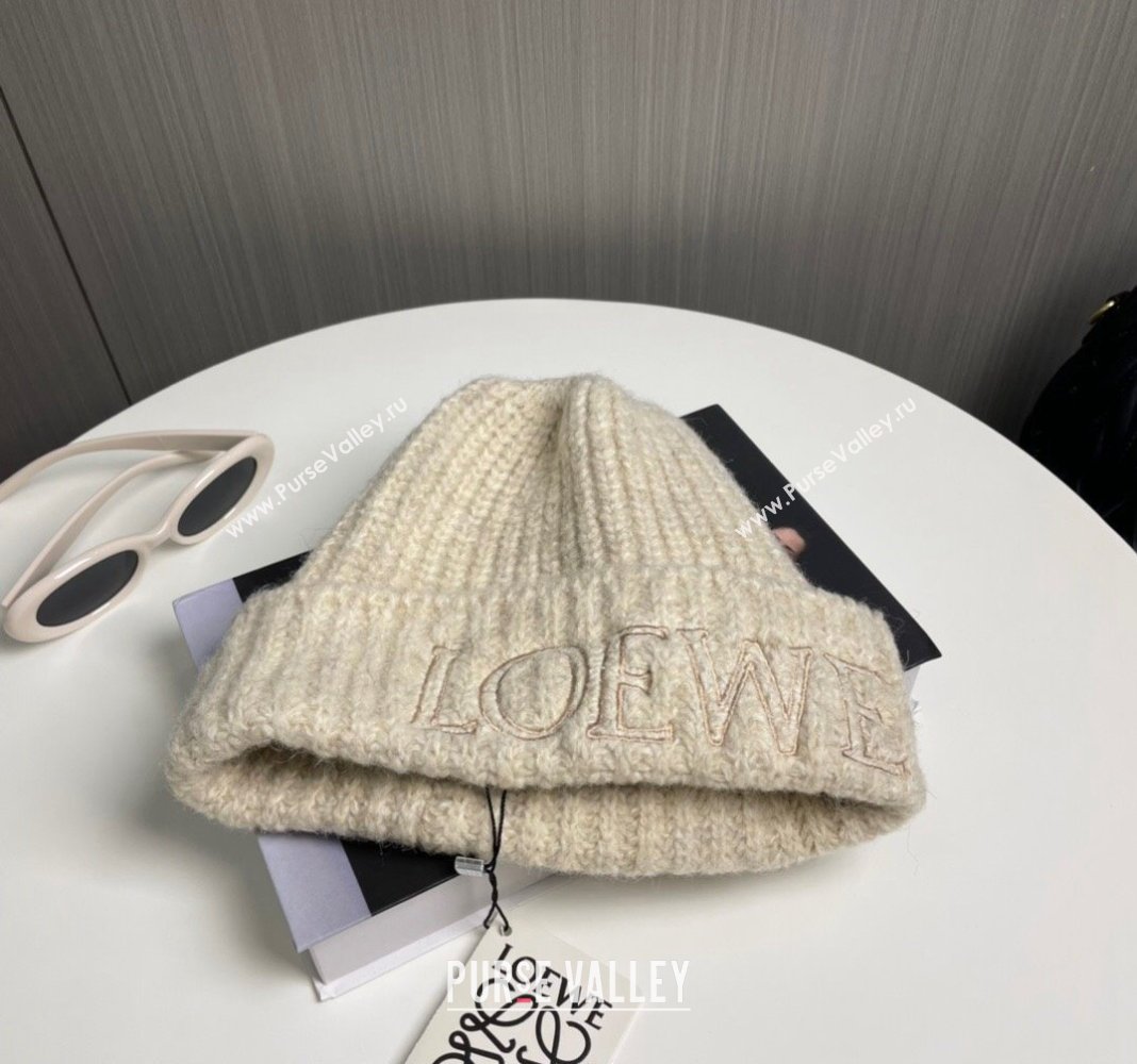 Loewe Knit Hat Pale Beige 2024 0913 (MAO-240913079)