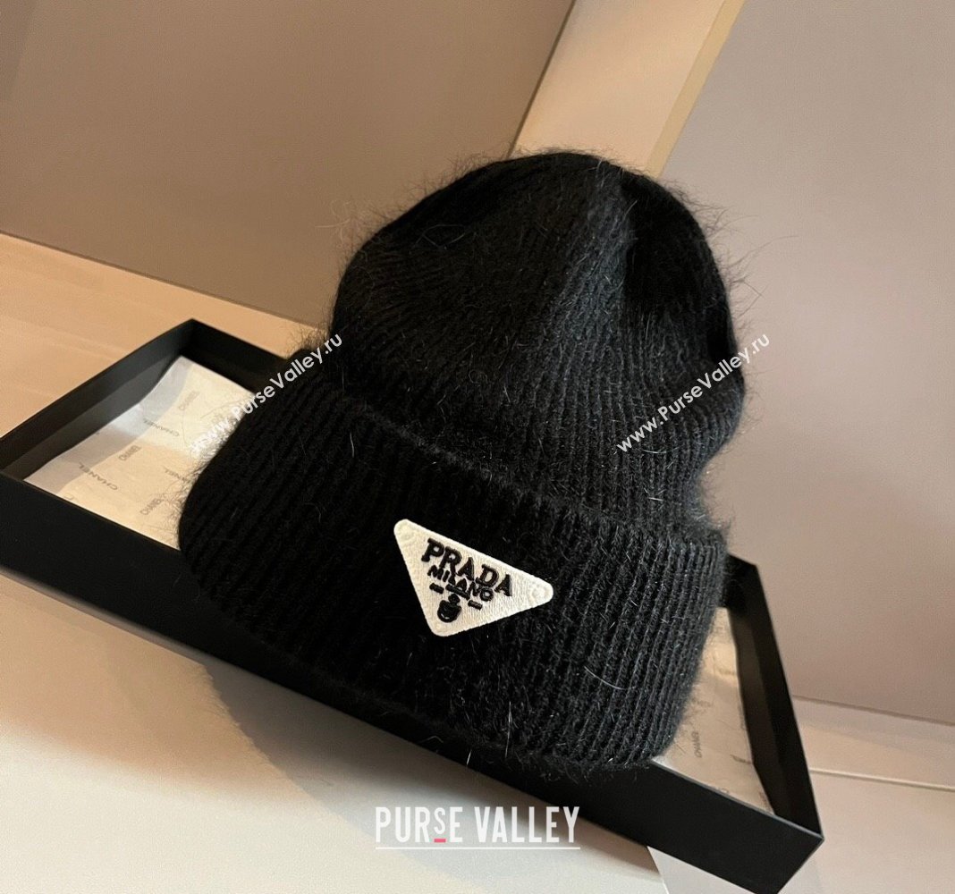 Prada Knit Hat Black 2024 1019007 (XMN-241019015)