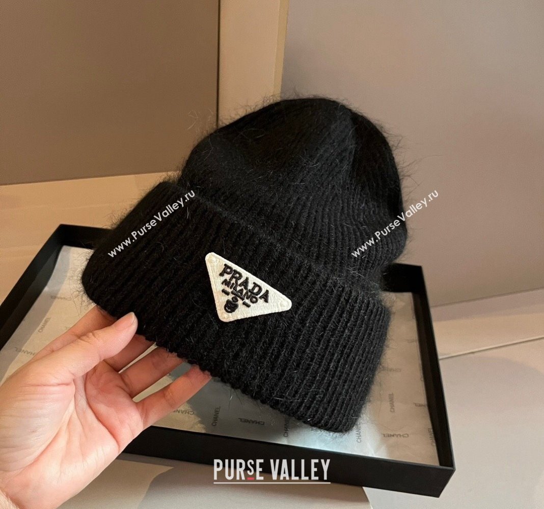 Prada Knit Hat Black 2024 1019007 (XMN-241019015)