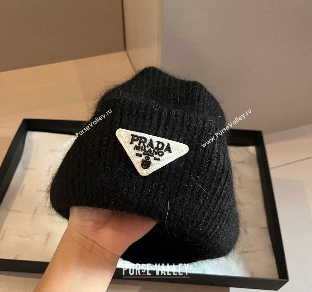 Prada Knit Hat Black 2024 1019007 (XMN-241019015)