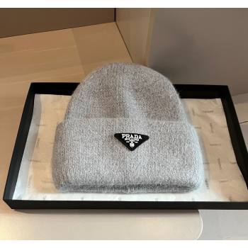 Prada Knit Hat Grey 2024 1019007 (XMN-241019016)