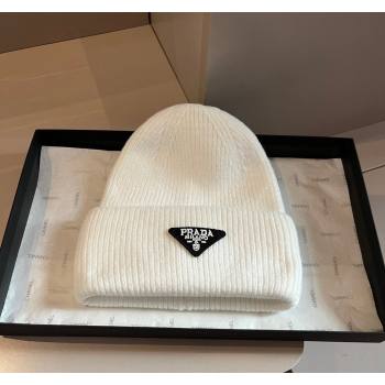 Prada Knit Hat White 2024 1019007 (XMN-241019017)