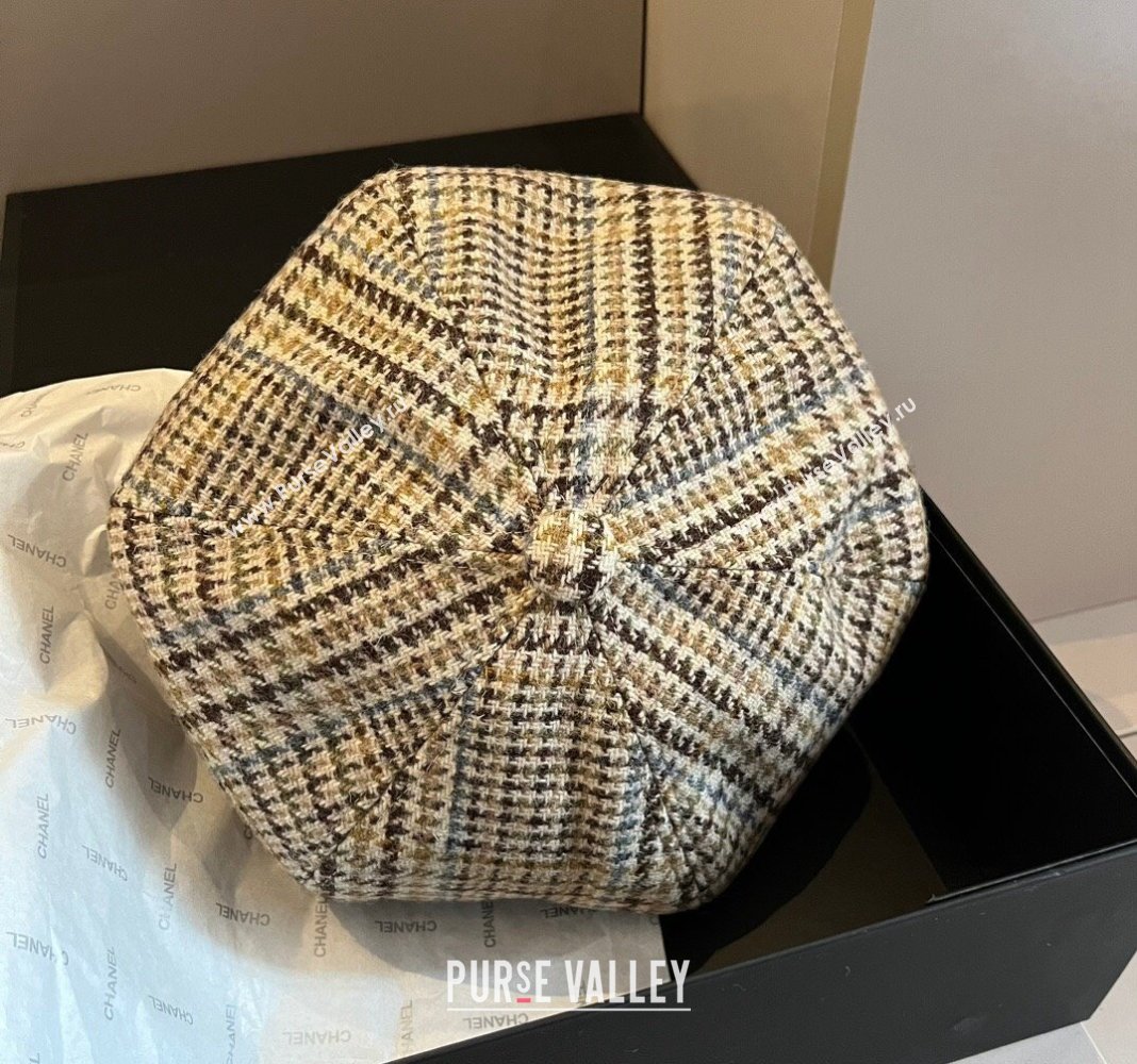 Miu Miu Check Beret Hat 2024 1019012 (XMN-241019031)