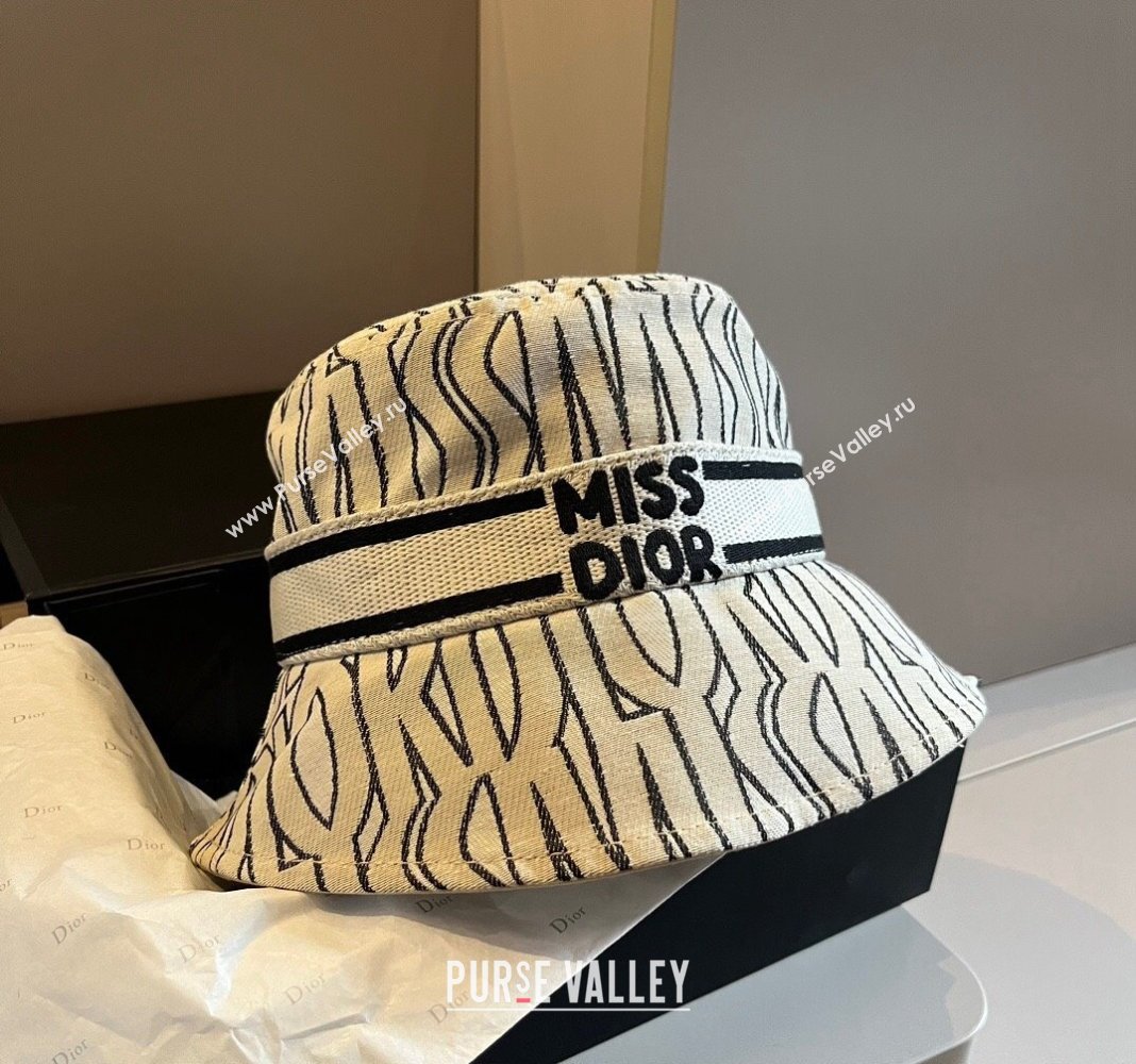 Dior Miss Dior Bucket Hat Pale Beige 2024 1019012 (XMN-241019032)