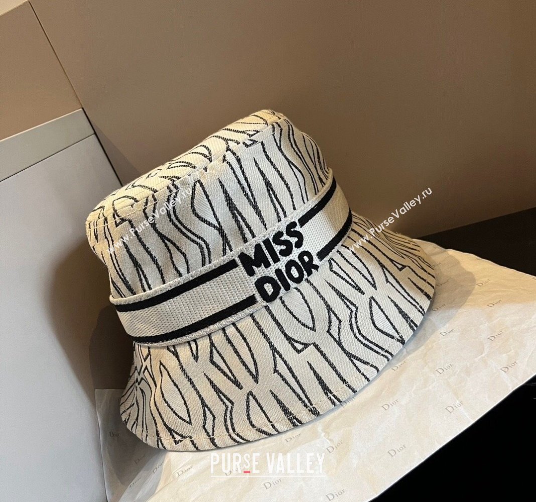 Dior Miss Dior Bucket Hat Pale Beige 2024 1019012 (XMN-241019032)