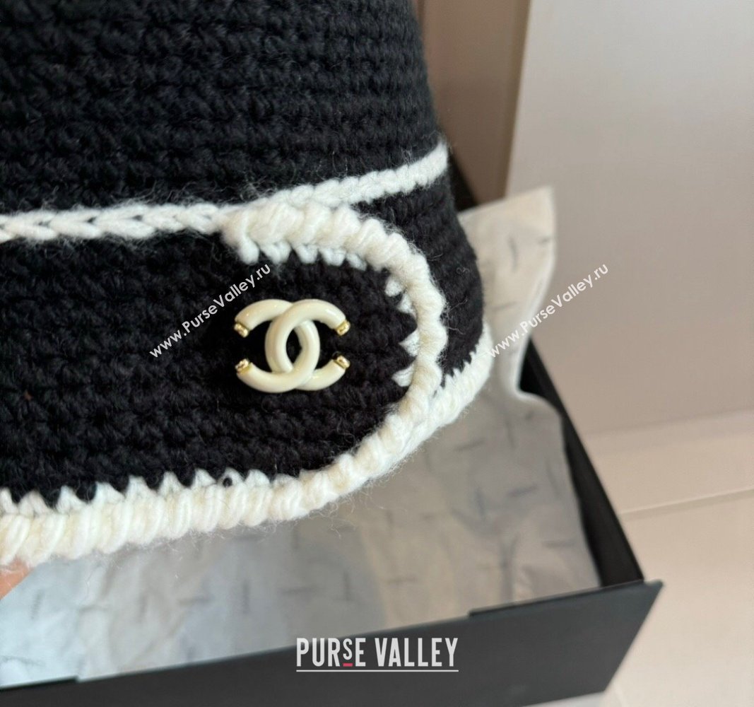 Chanel Knit Bucket Hat Black 2024 1019018 (XMN-241019056)