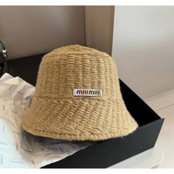 Miu Miu Knit Bucket Hat Beige 2024 1019019 (XMN-241019058)