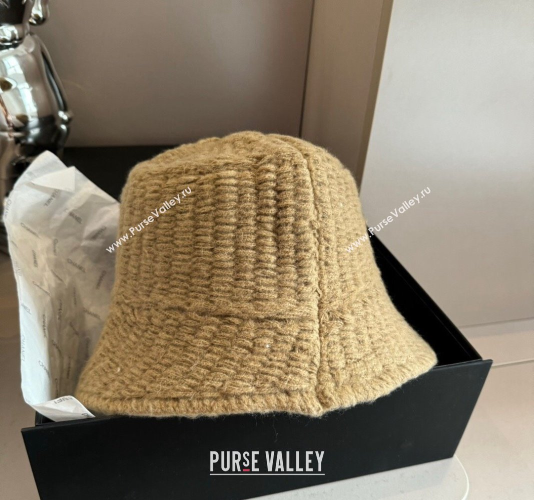 Miu Miu Knit Bucket Hat Beige 2024 1019019 (XMN-241019058)