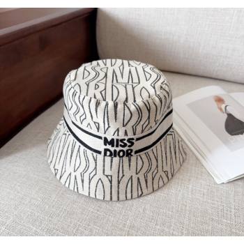 Dior Miss Dior Bucket Hat White 2024 1019012 (MAO-241019034)