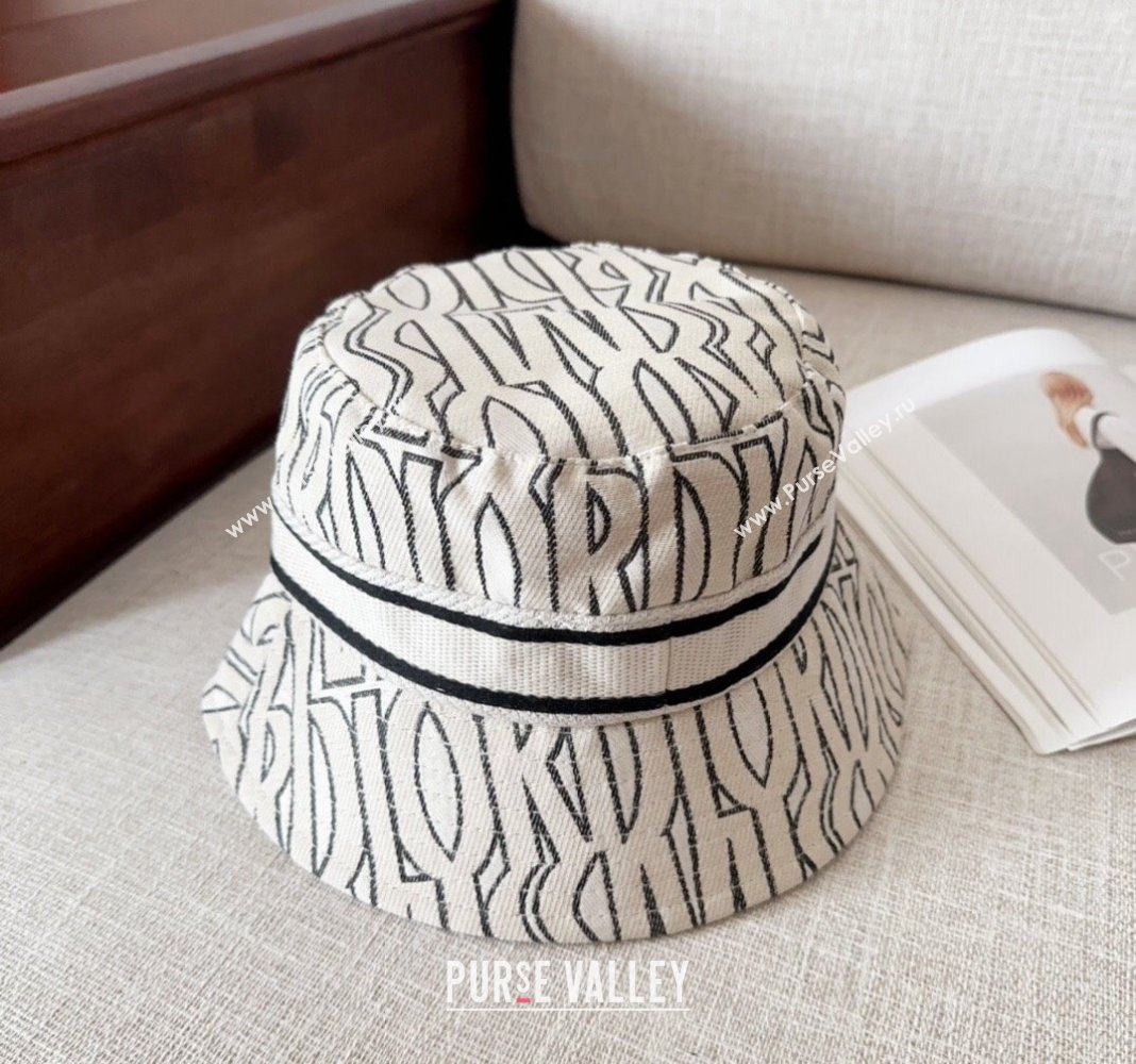 Dior Miss Dior Bucket Hat White 2024 1019012 (MAO-241019034)