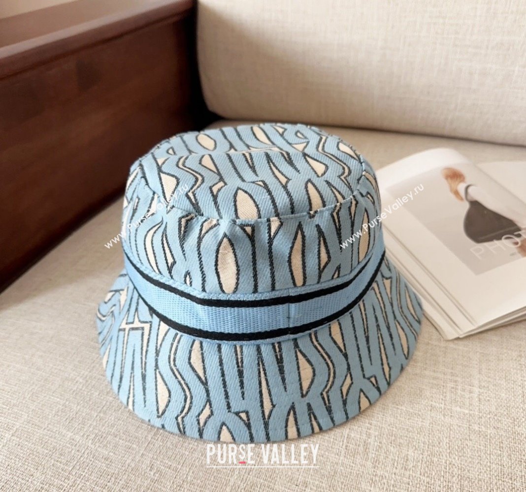 Dior Miss Dior Bucket Hat Light Blue 2024 1019012 (MAO-241019035)