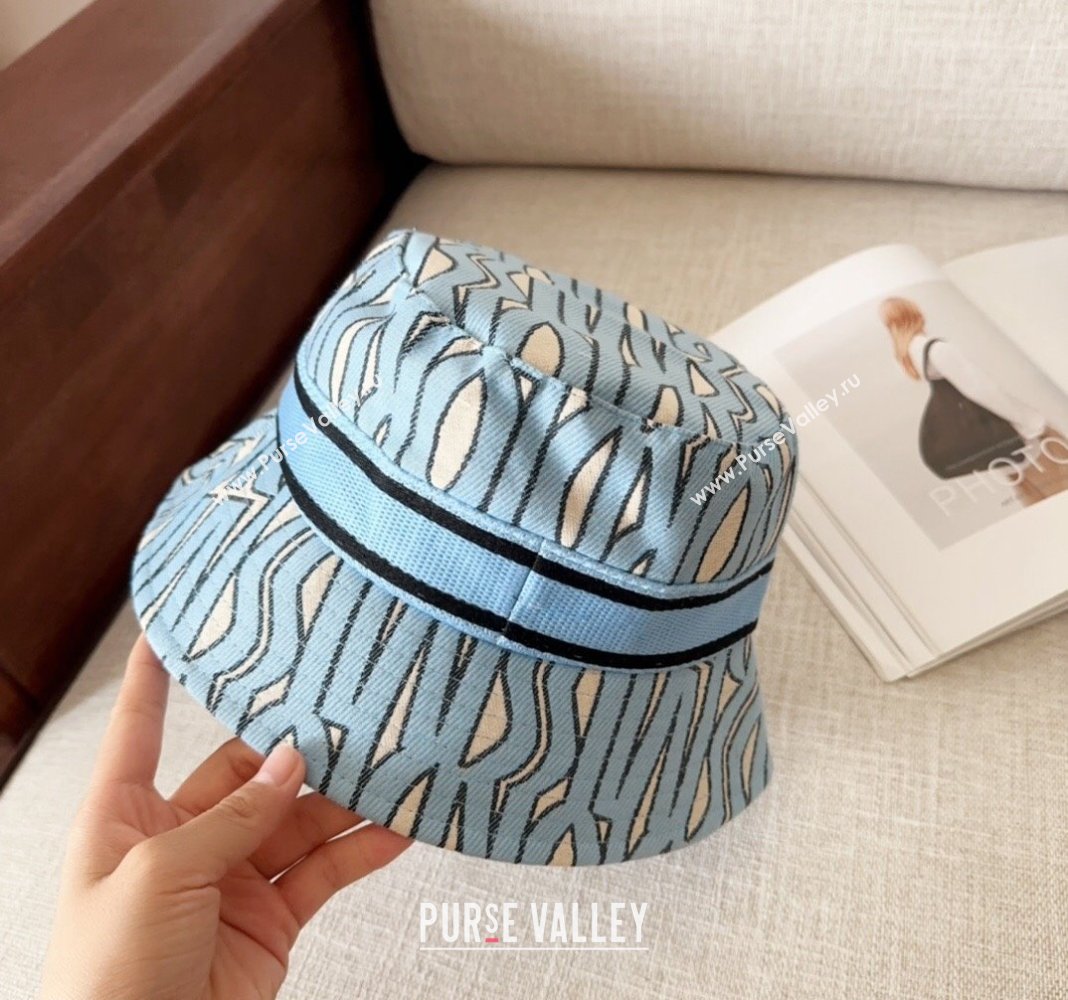 Dior Miss Dior Bucket Hat Light Blue 2024 1019012 (MAO-241019035)