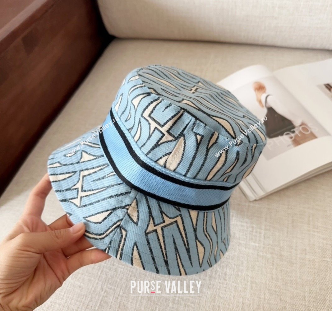 Dior Miss Dior Bucket Hat Light Blue 2024 1019012 (MAO-241019035)