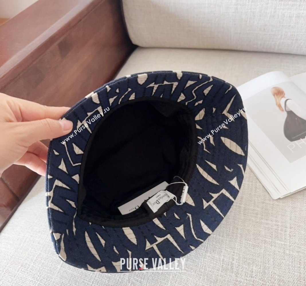 Dior Miss Dior Bucket Hat Navy Blue 2024 1019012 (MAO-241019037)