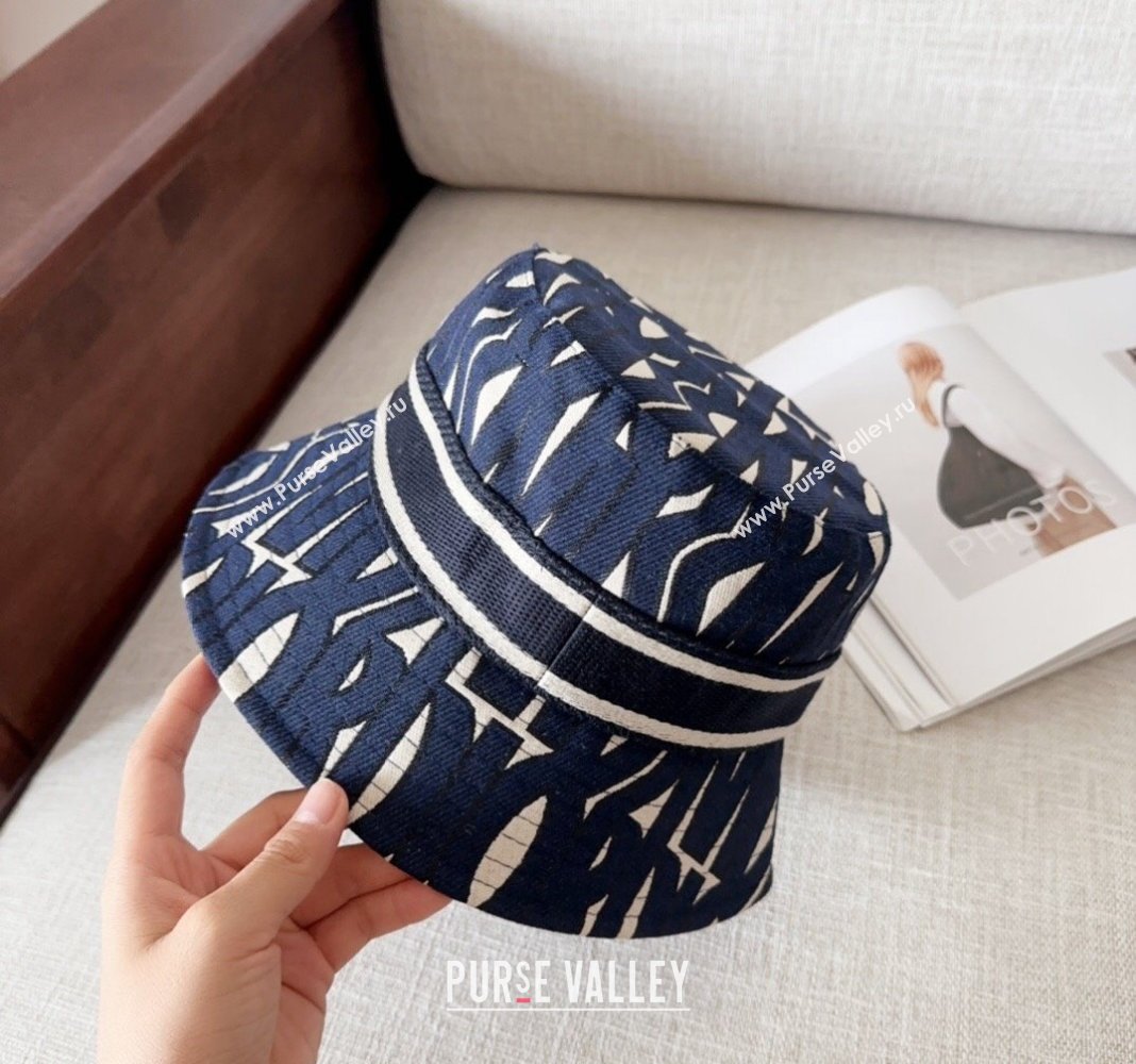 Dior Miss Dior Bucket Hat Navy Blue 2024 1019012 (MAO-241019037)