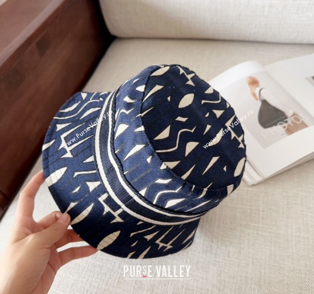 Dior Miss Dior Bucket Hat Navy Blue 2024 1019012 (MAO-241019037)