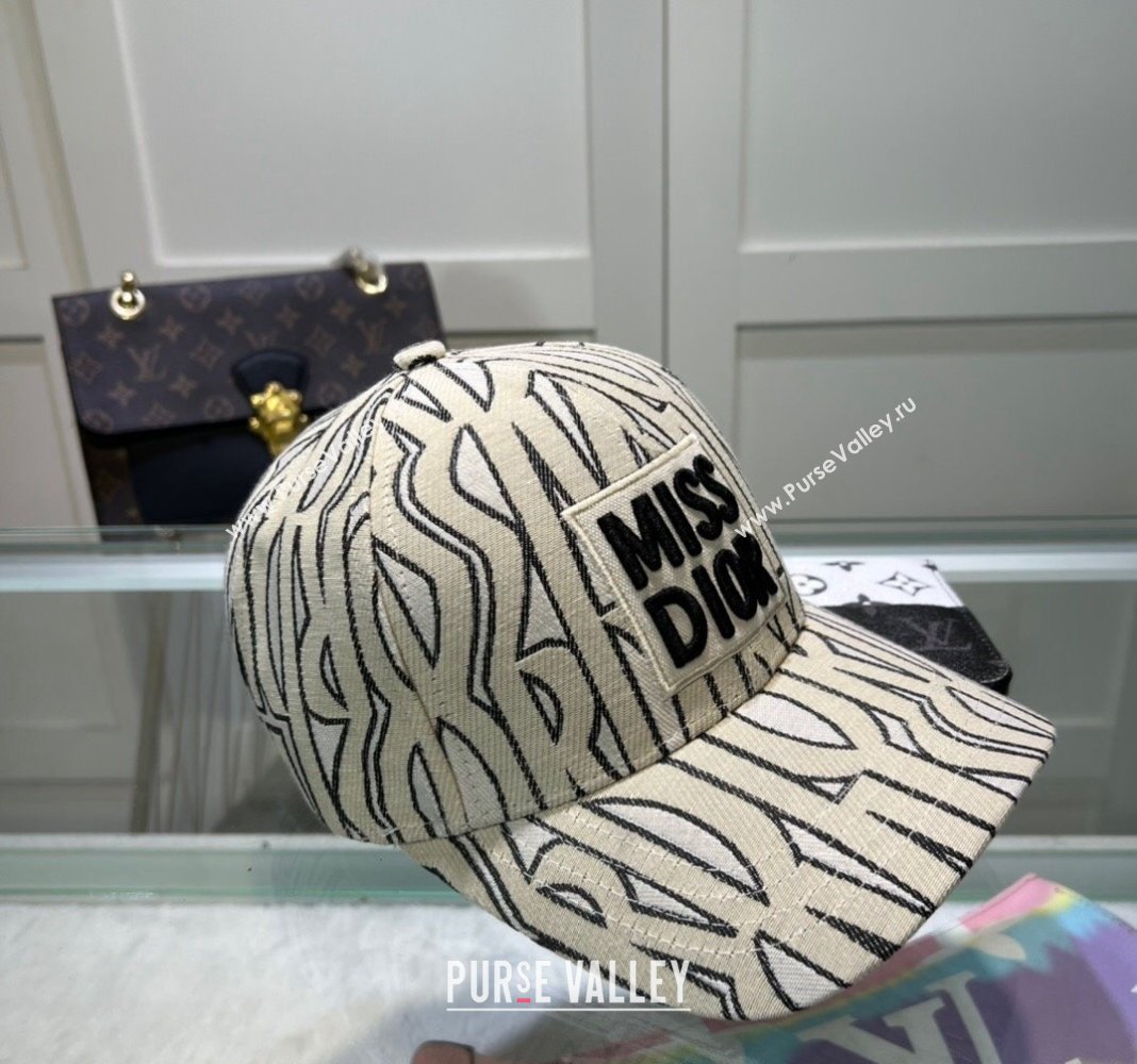 Dior Miss Dior Baseball Hat Beige 2024 1019012 (MAO-241019041)