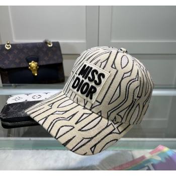 Dior Miss Dior Baseball Hat Beige 2024 1019012 (MAO-241019041)