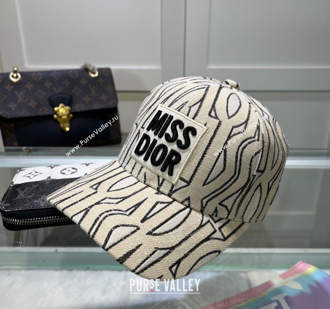 Dior Miss Dior Baseball Hat Beige 2024 1019012 (MAO-241019041)