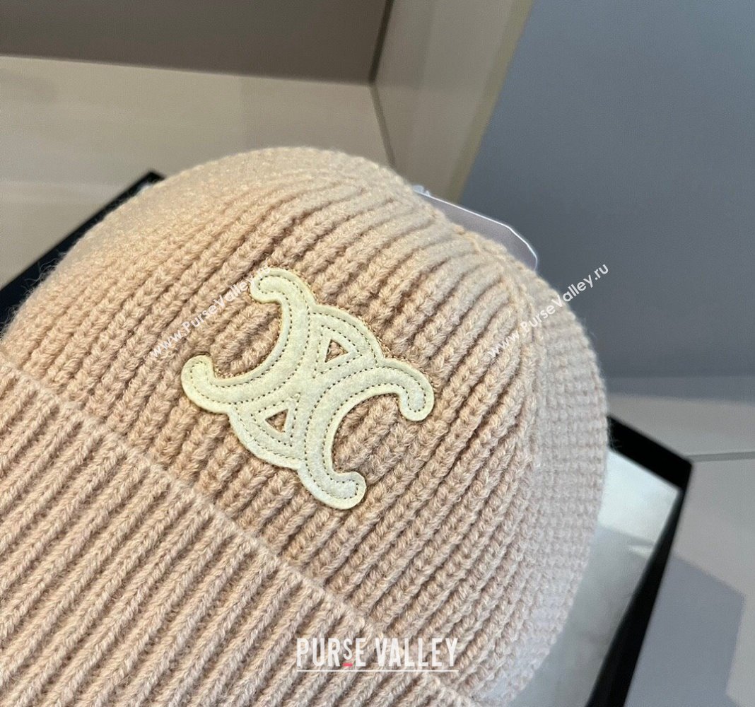 Celine Knit Hat Beige 2024 1019004 (XMN-241019007)