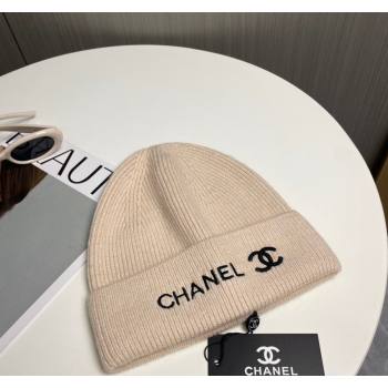 Chanel Knit Hat Beige 2024 1019021 (A-241019063)