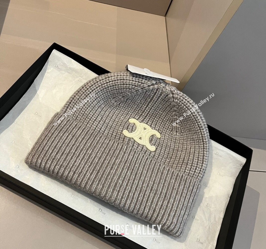 Celine Knit Hat Grey 2024 1019004 (XMN-241019008)