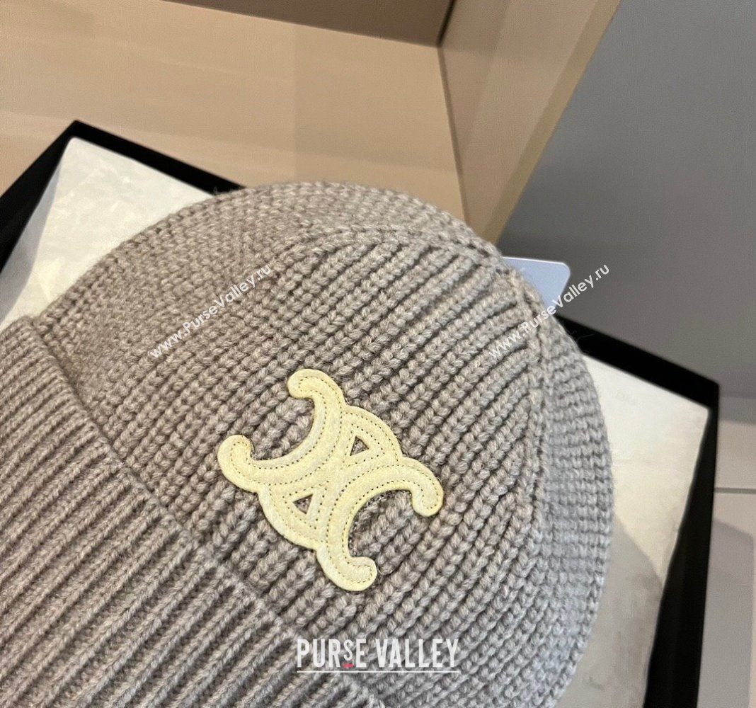 Celine Knit Hat Grey 2024 1019004 (XMN-241019008)