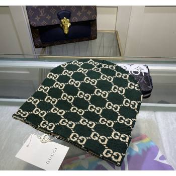 Gucci GG Knit Hat Green 2024 1019023 (A-241019077)