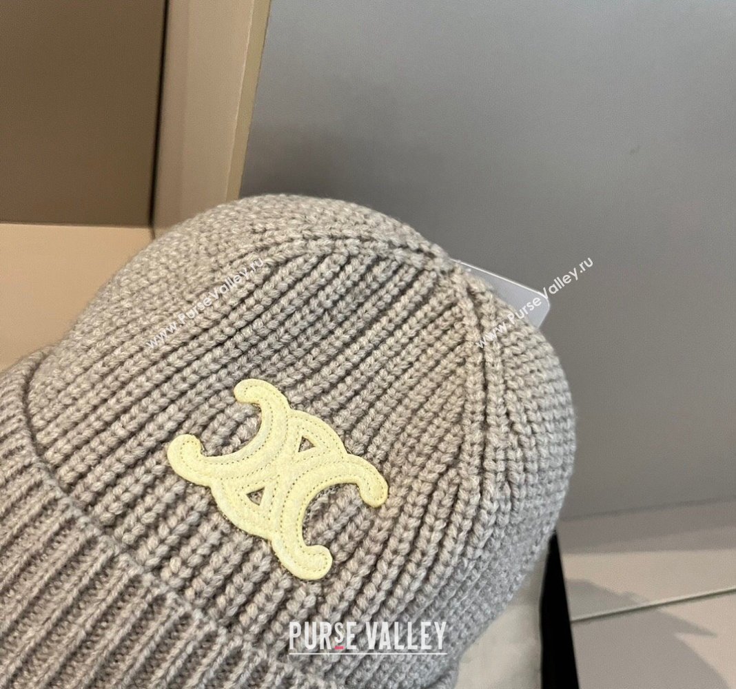 Celine Knit Hat Grey 2024 1019004 (XMN-241019008)