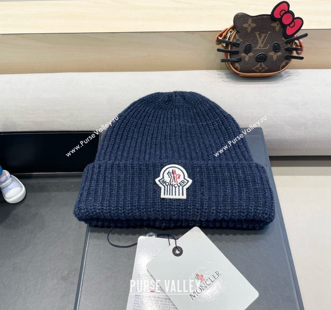 Moncler Knit Hat Blue 2024 1019024 (A-241019078)