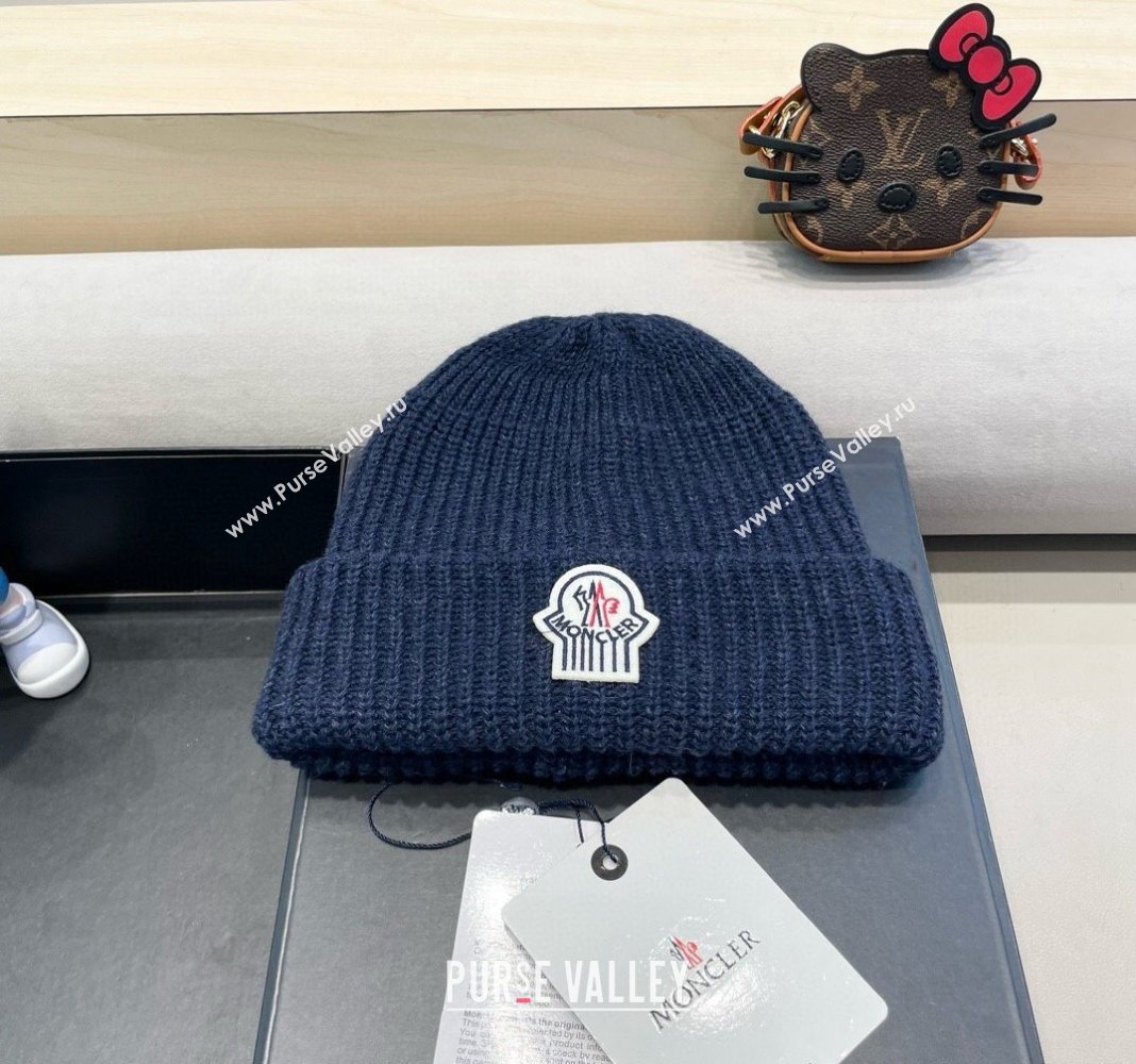 Moncler Knit Hat Blue 2024 1019024 (A-241019078)