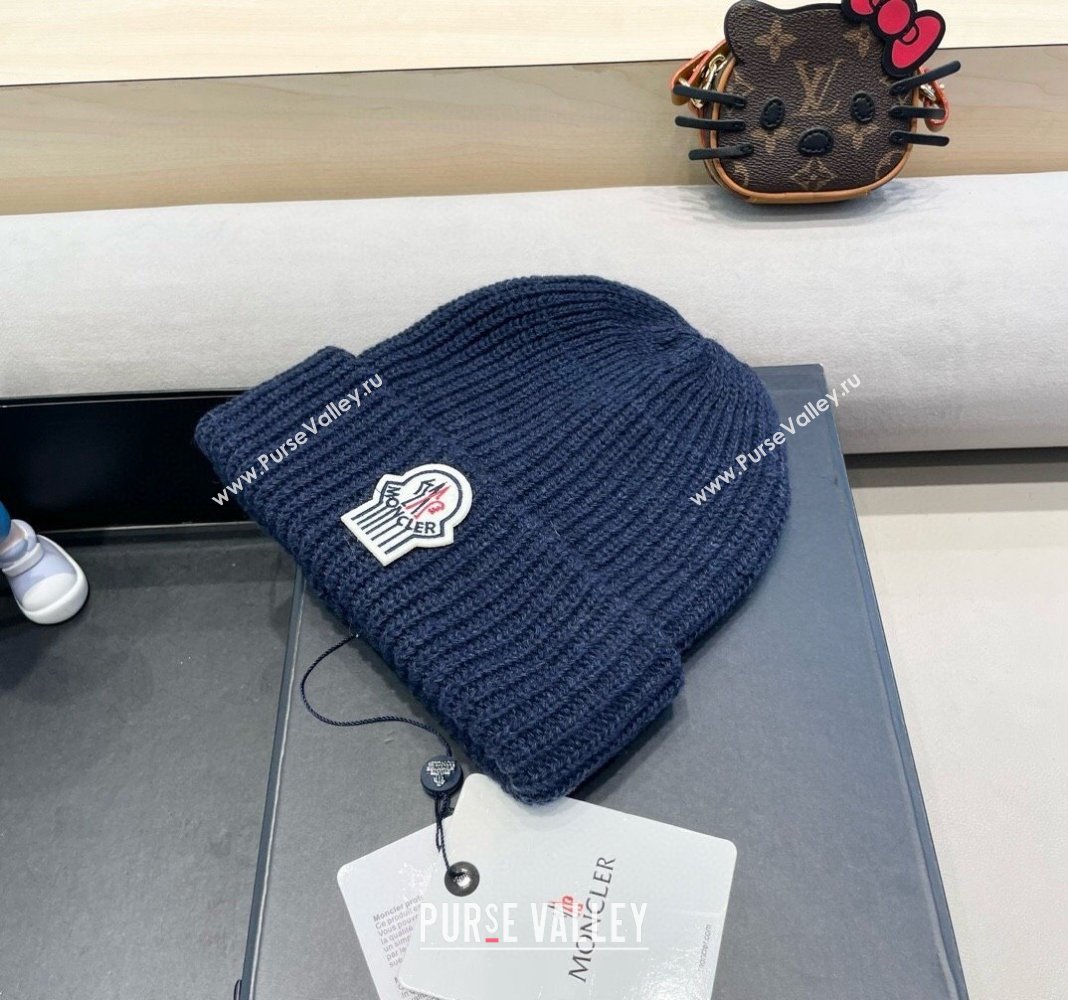 Moncler Knit Hat Blue 2024 1019024 (A-241019078)