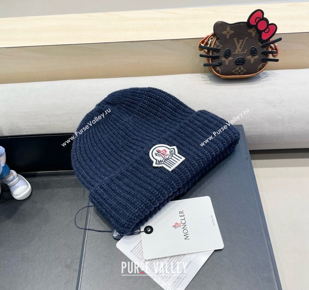 Moncler Knit Hat Blue 2024 1019024 (A-241019078)