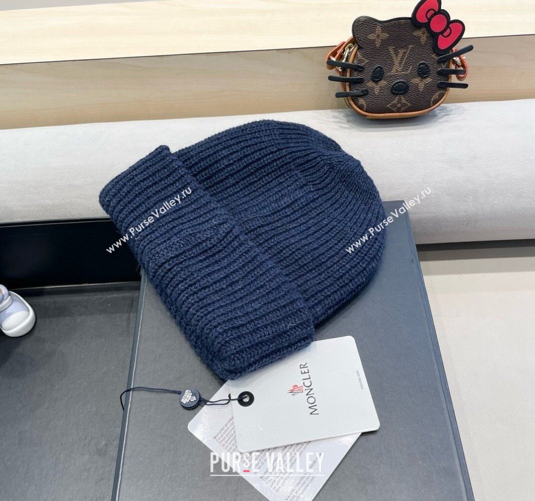 Moncler Knit Hat Blue 2024 1019024 (A-241019078)