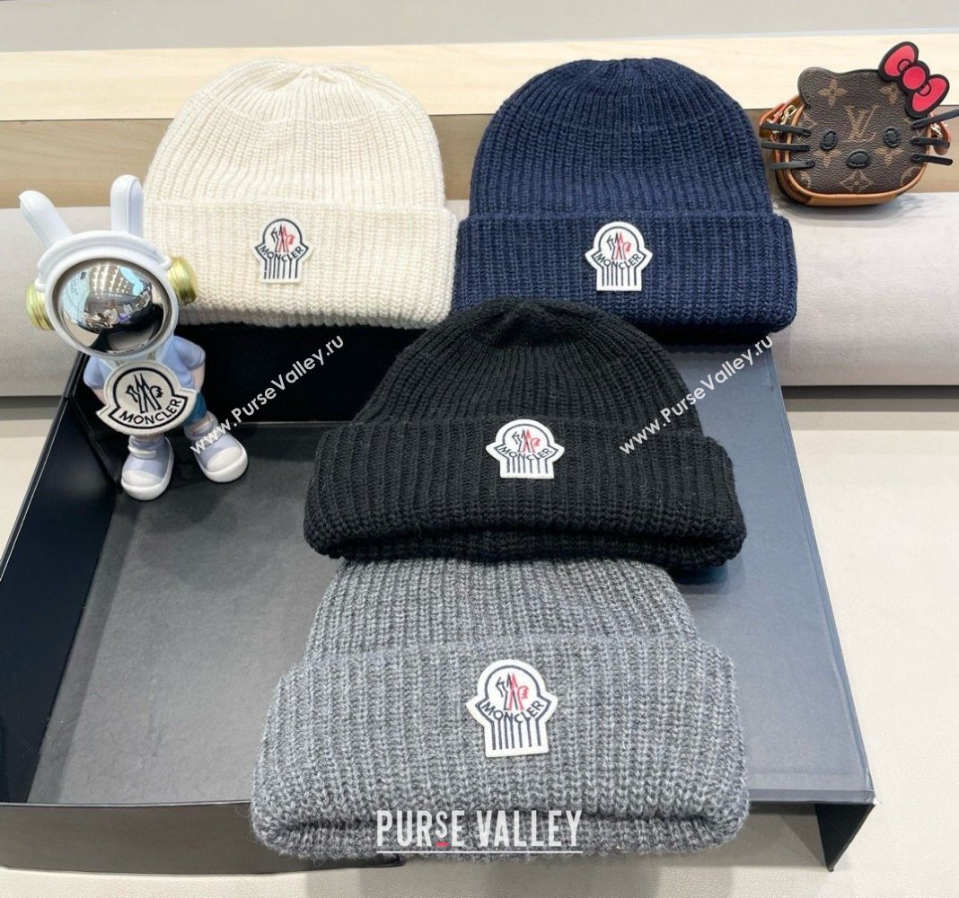 Moncler Knit Hat Blue 2024 1019024 (A-241019078)