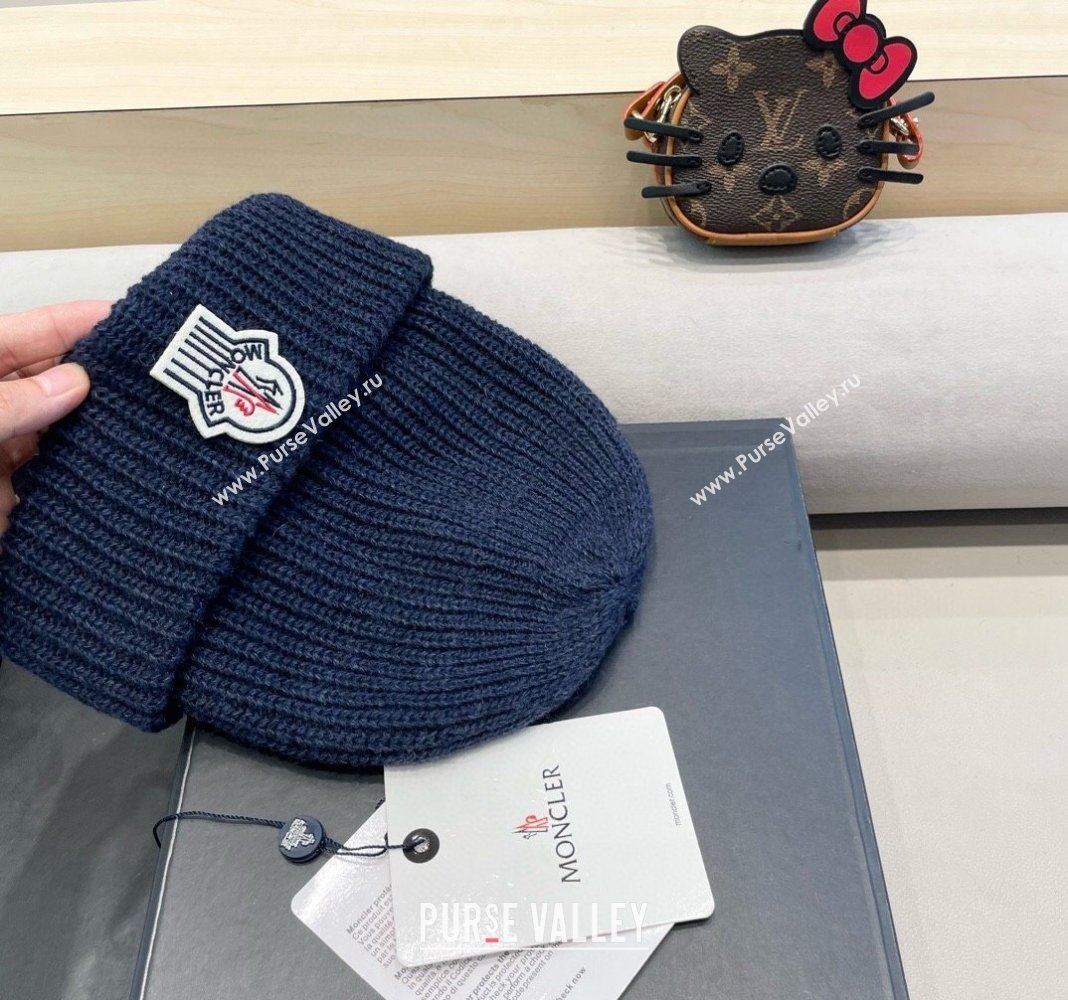 Moncler Knit Hat Blue 2024 1019024 (A-241019078)