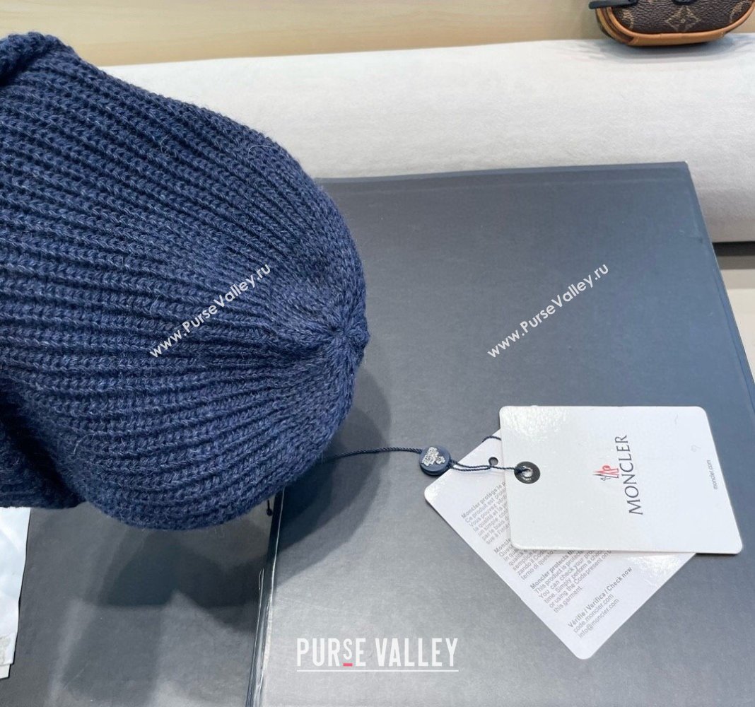 Moncler Knit Hat Blue 2024 1019024 (A-241019078)