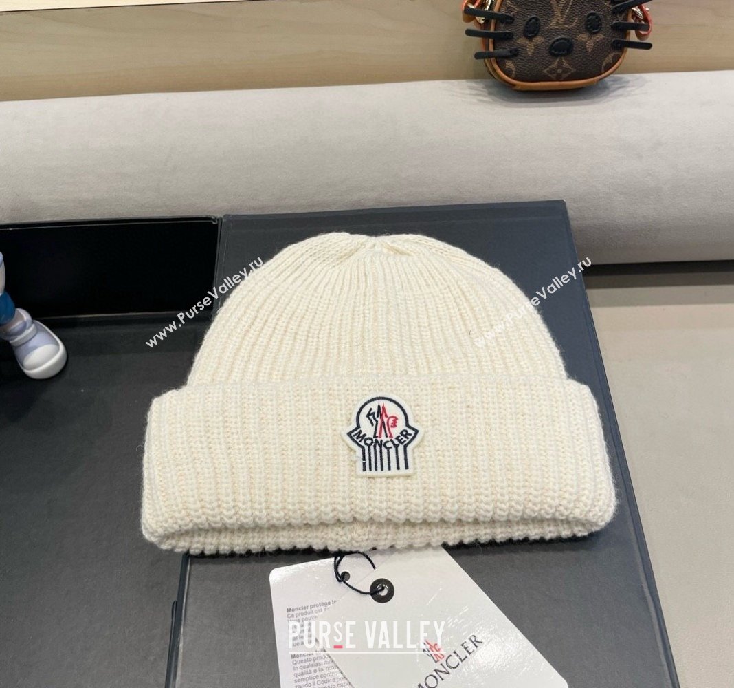 Moncler Knit Hat White 2024 1019024 (A-241019079)