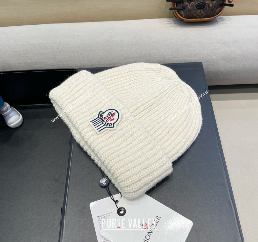 Moncler Knit Hat White 2024 1019024 (A-241019079)