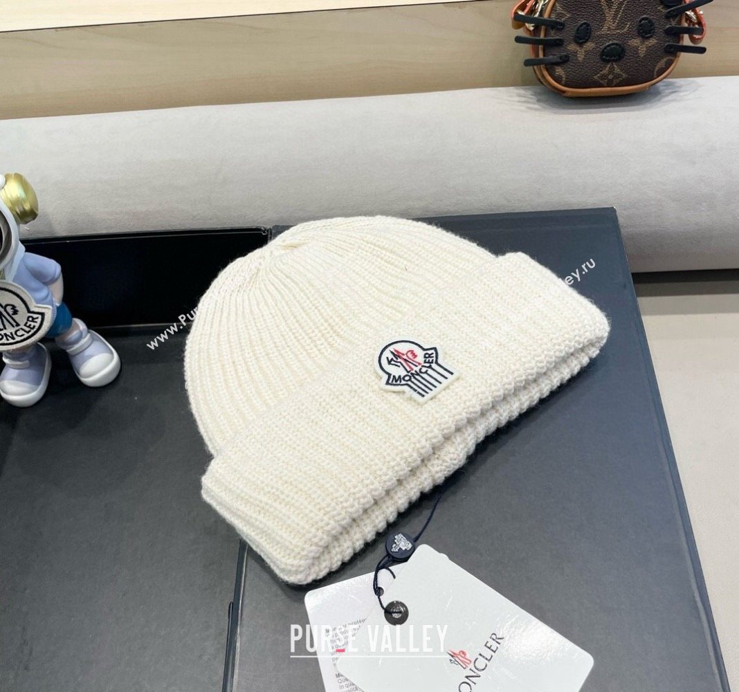 Moncler Knit Hat White 2024 1019024 (A-241019079)