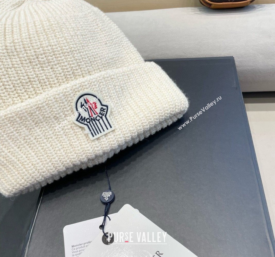 Moncler Knit Hat White 2024 1019024 (A-241019079)